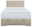 Boxbett 120 in beige, Frontalansicht