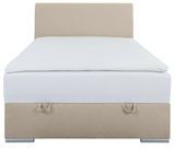 Boxbett 120 in beige, Frontalansicht