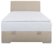 Boxbett 120 in beige, Frontalansicht