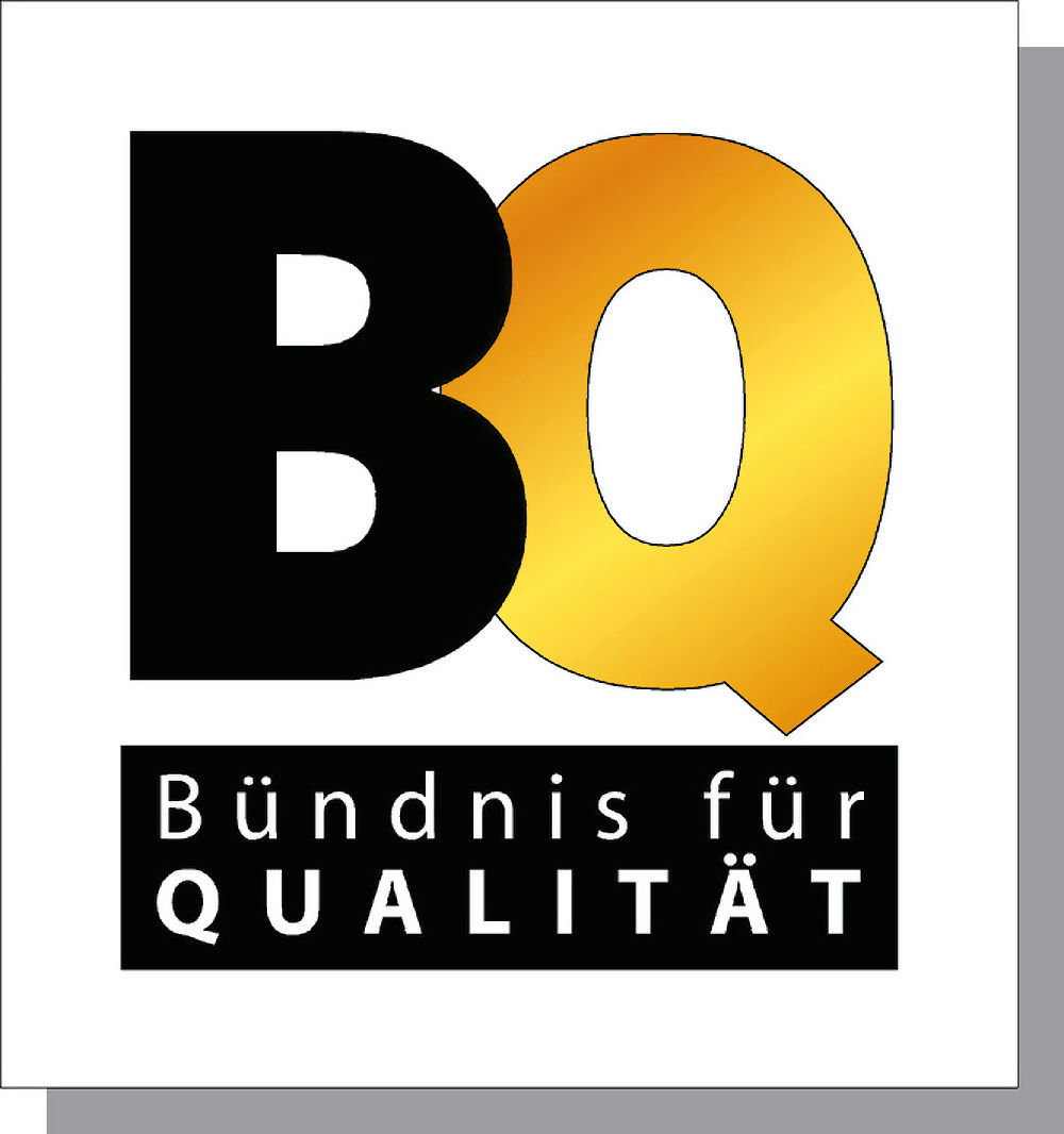 Logo des Bündnis für Qualität in Frontalansicht