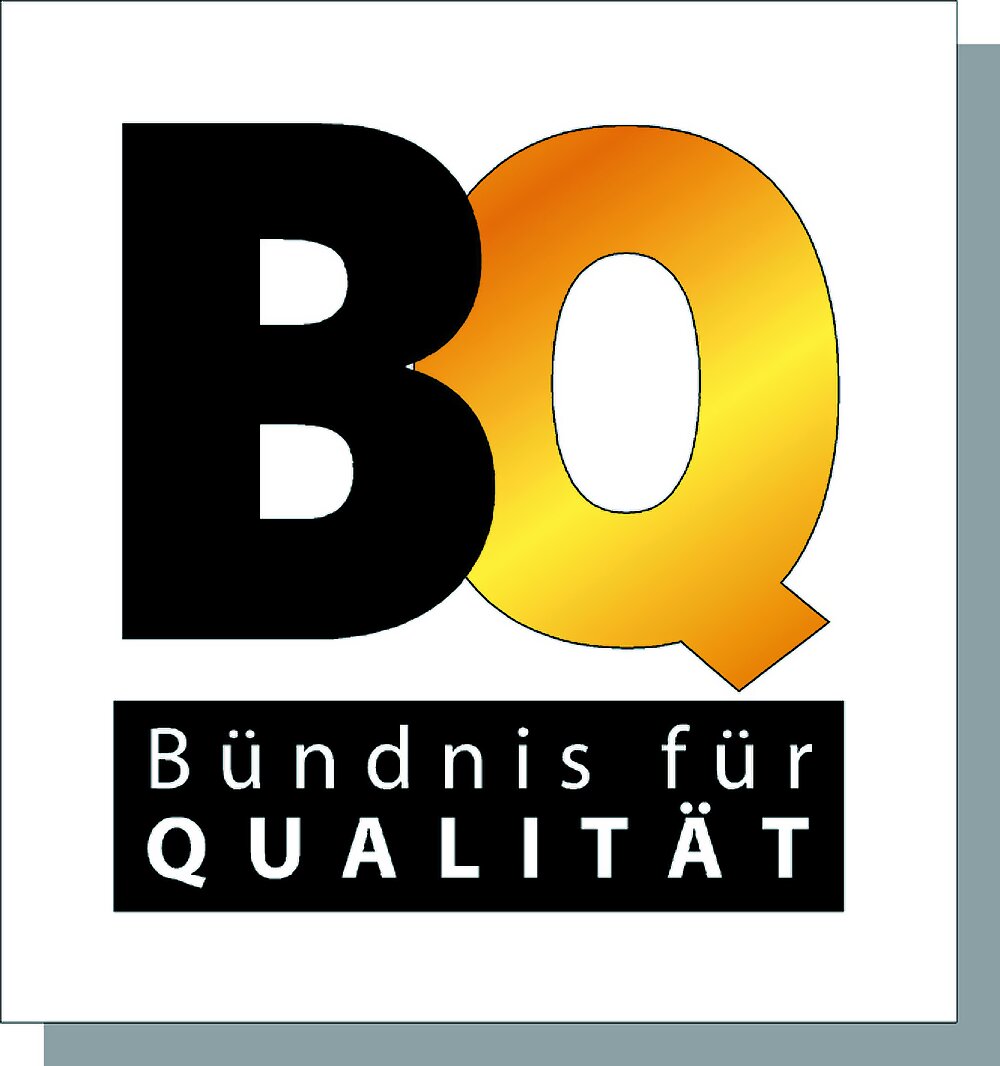 Logo des Bündnis für Qualität in Frontalansicht