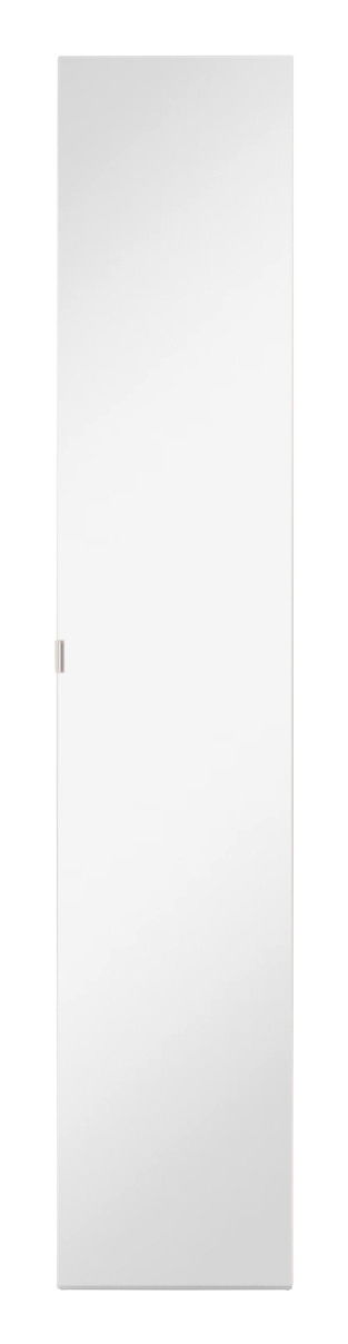 Ganzkörperspiegel in Türform, frontal betrachtet, mit schlichtem Design und rechteckiger Form.