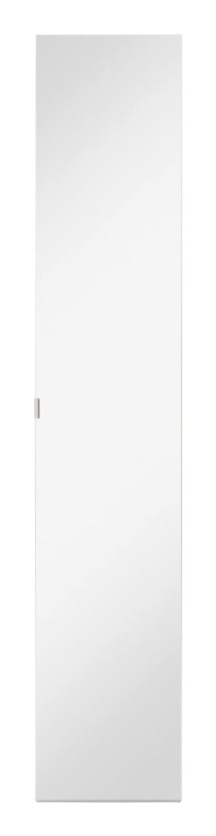 Ganzkörperspiegel in Türform, frontal betrachtet, mit schlichtem Design und rechteckiger Form.