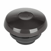 Schwarzer Deckel einer Isolierkanne von oben betrachtet, mit dem Logo 'emsa' in der Mitte.