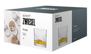 Verpackung des Schott Zwiesel Whiskyglas Stage 4er Sets mit seitlicher Perspektive