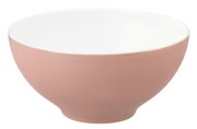 Runde Schüssel in posh rose Farbe, seitliche Perspektive