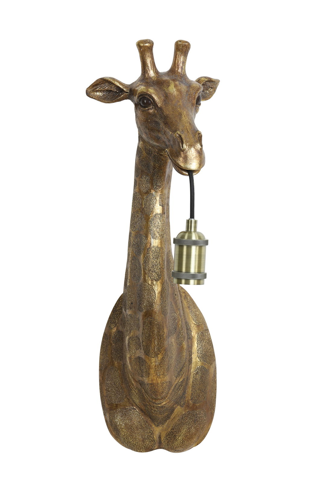 Light&Living Wandlamp GIRAFFE Wandleuchte in Form eines Giraffenkopfes mit einer Fassung im Maul, seitliche Perspektive