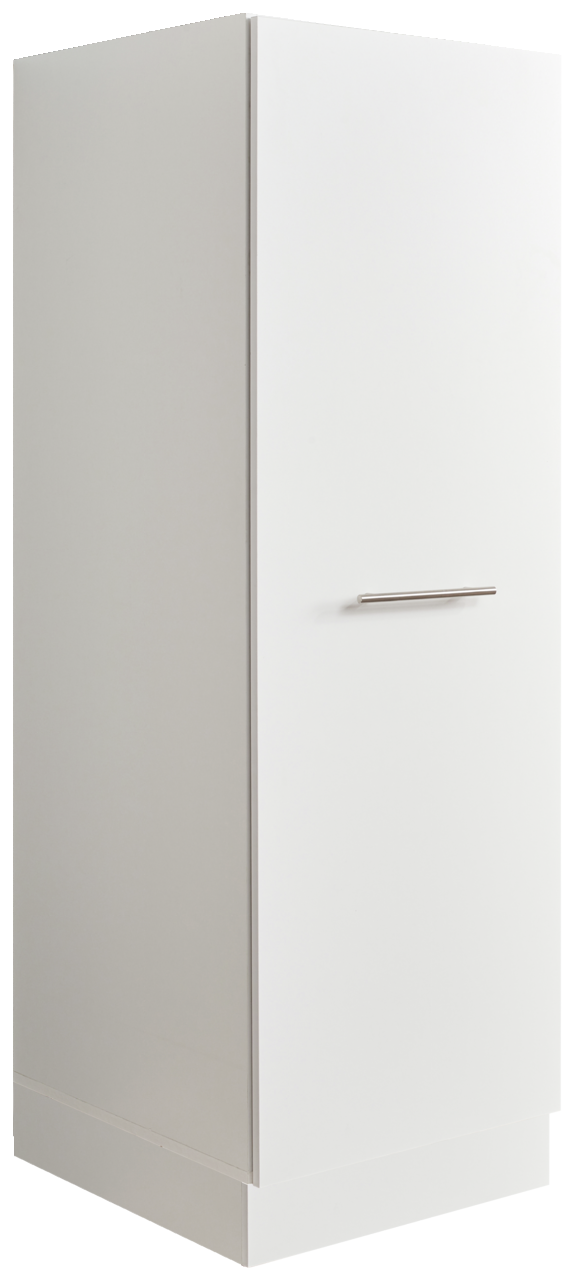 XORA Hochschrank PRIMUS Weißer Hochschrank der Serie WASCHPUNKT von XORA, seitliche Perspektive