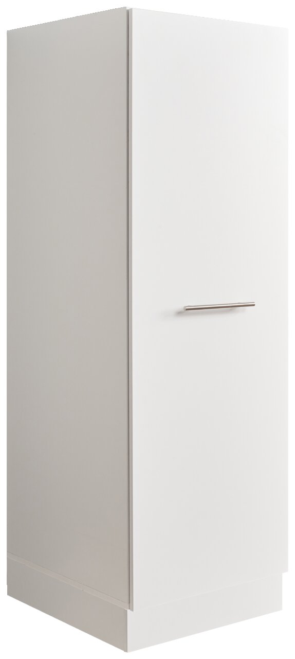 XORA Hochschrank PRIMUS Weißer Hochschrank der Serie WASCHPUNKT von XORA, seitliche Perspektive