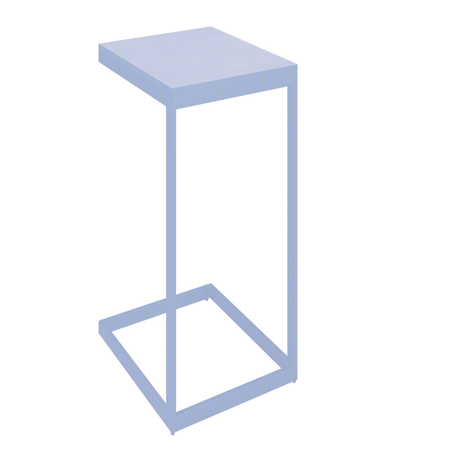 Amatio Beistelltisch GIRONA Moderner Beistelltisch mit schwarzem Metallrahmen und grauer Tischplatte, seitliche Perspektive