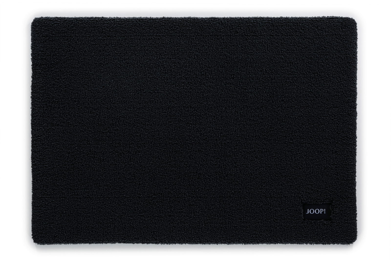 JOOP! Badteppich 60 x 90 cm BASIC Schwarzer Badteppich 60 x 90 cm mit JOOP! Logo, Draufsicht