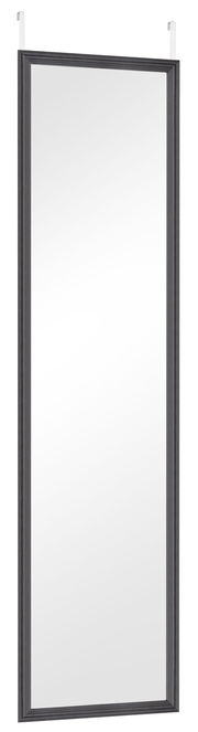 Türhängespiegel BEA mit schwarzem Rahmen, ca. 30x120 cm, frontalansicht
