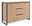 Z2 Sideboard LANDWOOD Sideboard aus Holz mit Metallrahmen, Frontalansicht
