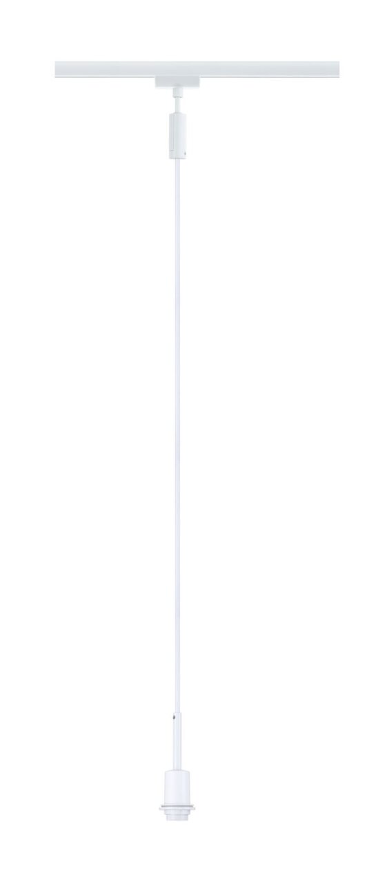 PAULMANN Basispendel URAIL Weißes Basispendel für Schienensystem, seitliche Ansicht