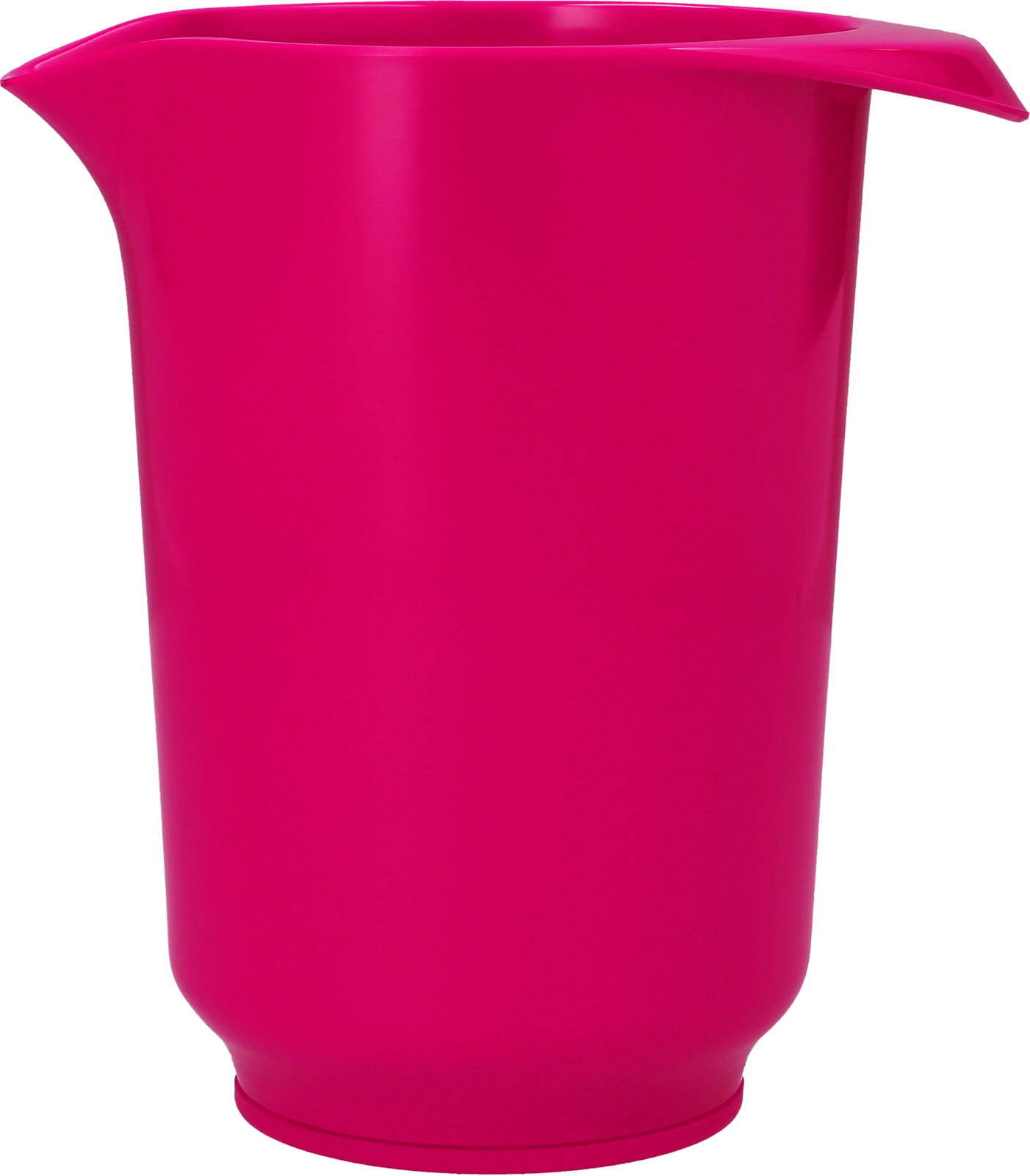 Rührbecher 1L in leuchtendem Pink, seitliche Perspektive
