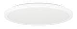 Runde LED-Deckenleuchte ROVITO-Z in Weiß, seitliche Perspektive