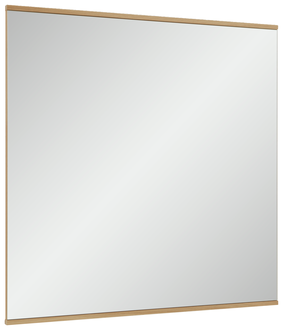 Dieter Knoll Spiegel RIVA Rechteckiger Spiegel mit schmalem Holzrahmen, seitliche Perspektive