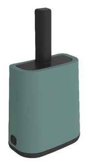 Katzenstreu Reinigungsset in modernem Design, seitliche Perspektive