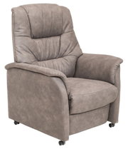 Bequemer grauer Relaxsessel Welnova 4323 COMFORTIMES, Vorderansicht