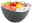 Kesper Bowl 3er-Set Graue Schale mit frischem Salat und Reis, seitliche Perspektive
