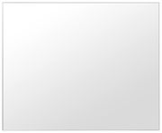 Rechteckiger Spiegel in Frontalansicht mit schmalem Rahmen