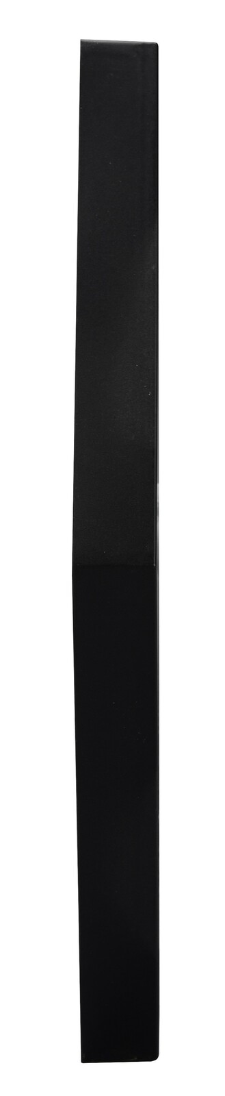 Seitenansicht eines schwarzen, rechteckigen Objekts, vermutlich Teil eines 3er Spiegel-Sets.