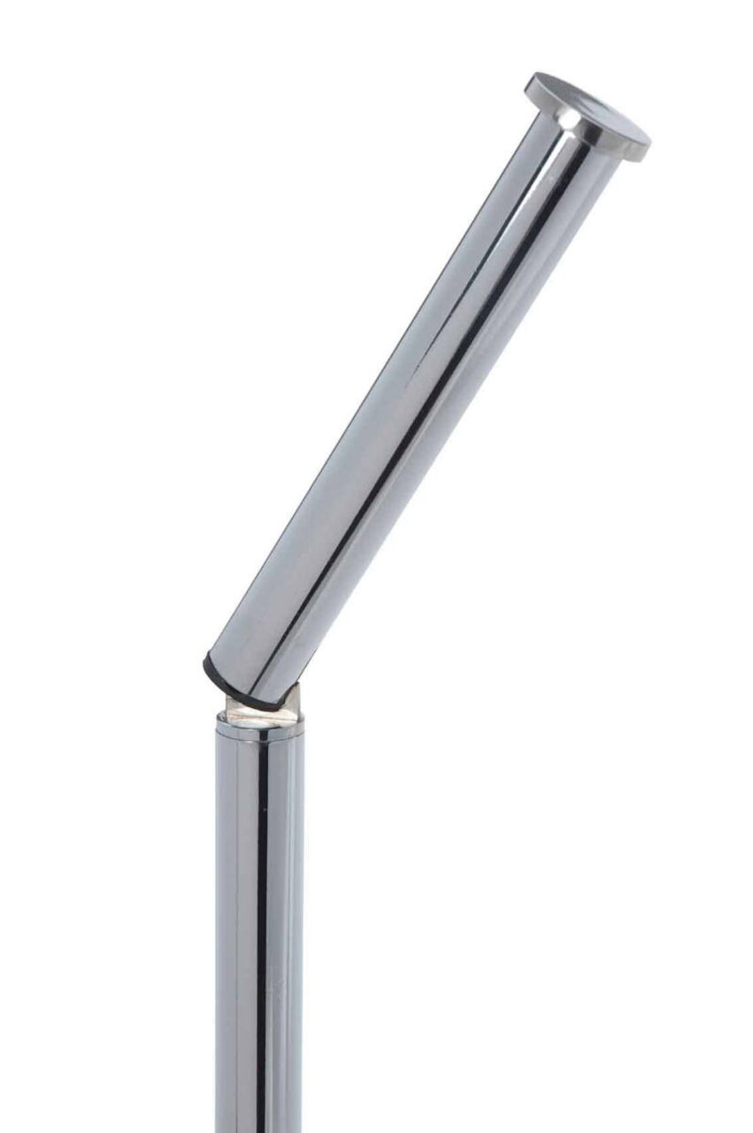 Edelstahl Stand Toilettenpapierhalter, seitliche Perspektive