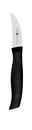 ZWILLING Schälmesser TWIN GRIP Schälmesser TWIN GRIP mit schwarzem Griff und gebogener Klinge, seitliche Ansicht