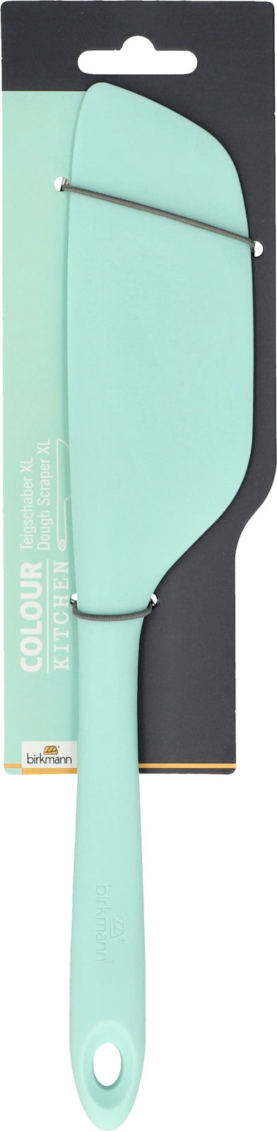 Birkmann Teigschaber XL COLOUR KITCHEN Teigschaber XL in Mint, Vorderansicht auf Verpackung