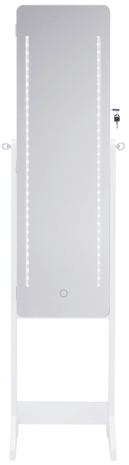 LED-Schmuckstandspiegel mit beleuchtetem Rahmen, Frontalansicht