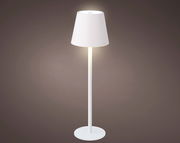 LED Tischleuchte in Weiß, seitliche Perspektive