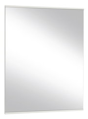 Rechteckiger Wandspiegel mit schmalem Rahmen, seitliche Perspektive