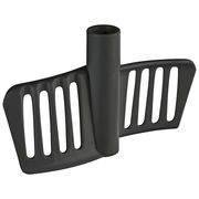 Graues Kunststoffmesser für Multizerkleinerer ZIZO, seitliche Perspektive