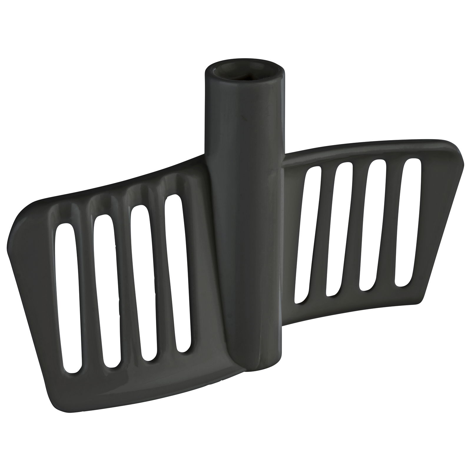 Graues Kunststoffmesser für Multizerkleinerer ZIZO, seitliche Perspektive