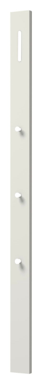 Moderano Garderobenpaneel-Leiste LECCO Garderobenpaneel-Leiste in seitlicher Perspektive mit mehreren Haken.