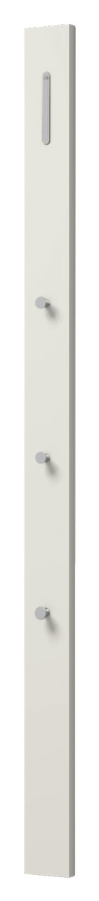 Moderano Garderobenpaneel-Leiste LECCO Garderobenpaneel-Leiste in seitlicher Perspektive mit mehreren Haken.