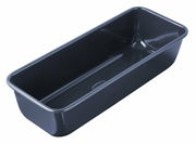 Rechteckige Kastenform 30cm in schwarzer Farbe, schräg von oben fotografiert.