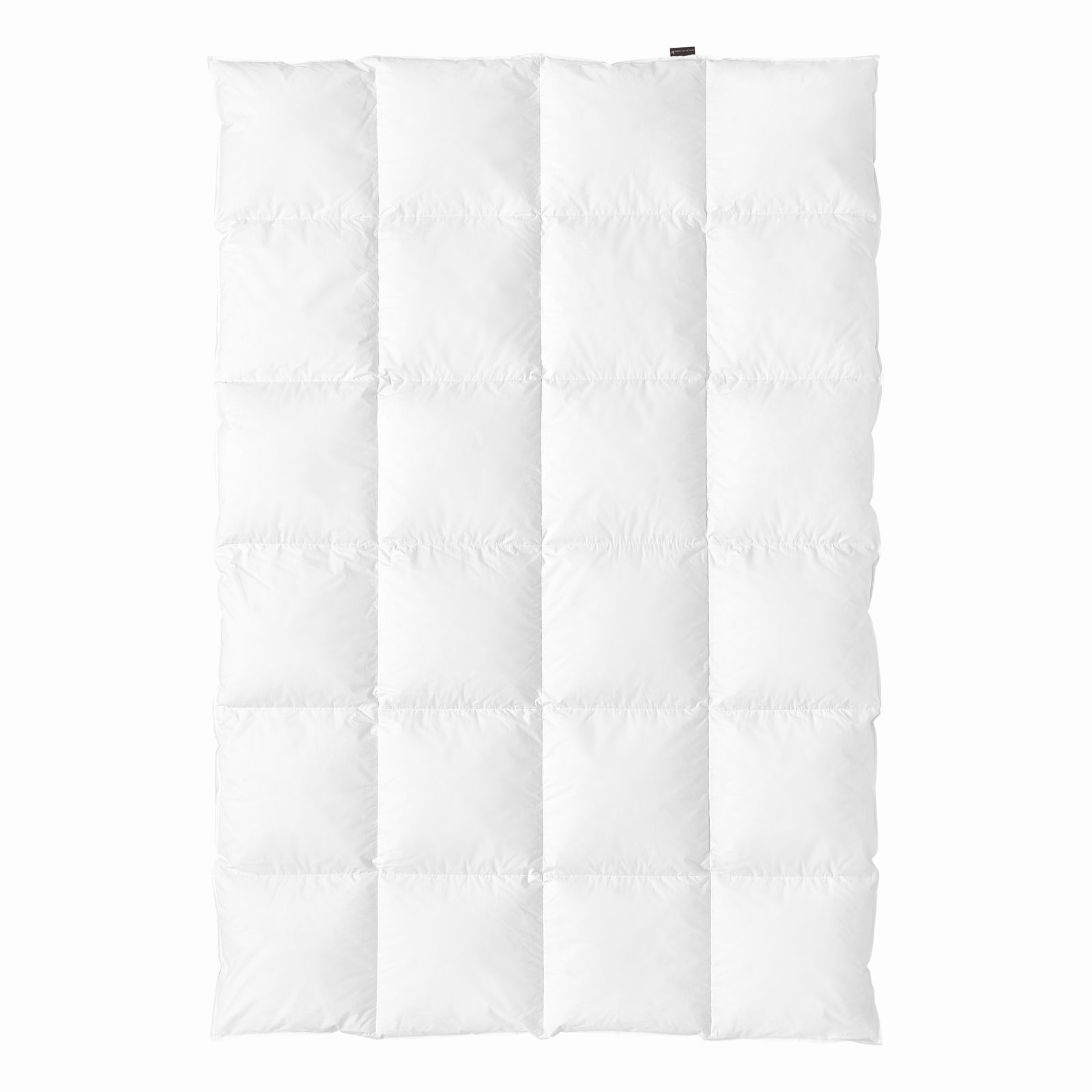 Weiße Winterbettdecke Centa Star EMOTION in der Größe 135x200cm, Draufsicht