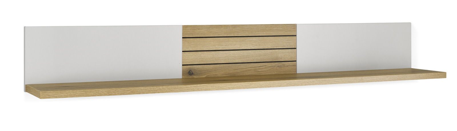 Set one by Musterring Wandboard SET ONE QUINCY Wandboard aus Holz mit weißer Rückwand, frontale Ansicht