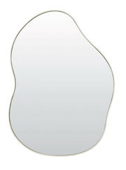 Organisch geformter Spiegel mit unregelmäßigen Kanten, Frontalansicht