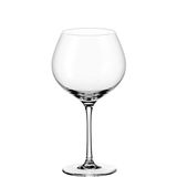 Burgunderglas Ciao+ 630ml, seitliche Ansicht, elegantes Design mit langem Stiel und breitem Kelch.