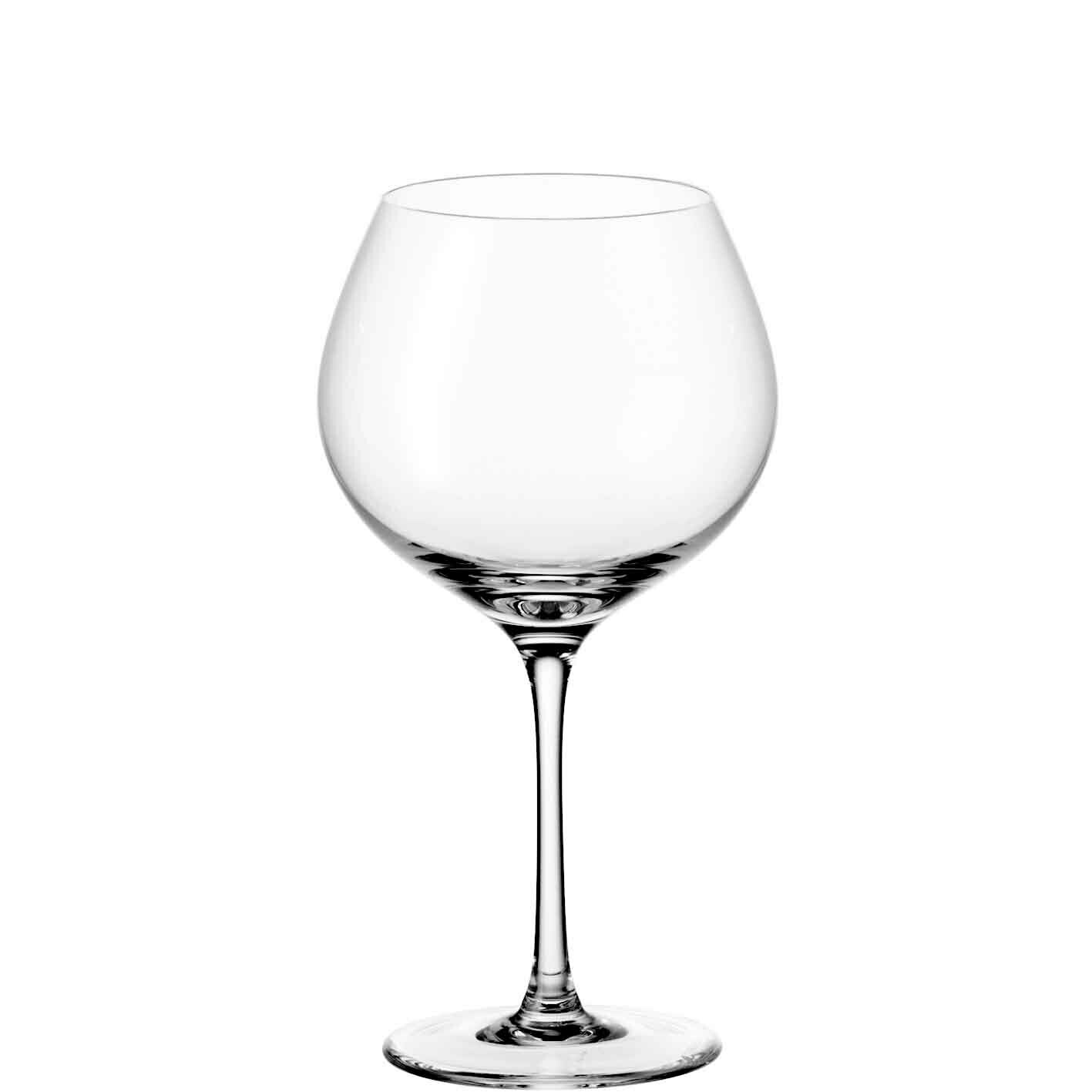 Leonardo Burgunderglas Ciao Burgunderglas Ciao+ 630ml, seitliche Ansicht, elegantes Design mit langem Stiel und breitem Kelch.