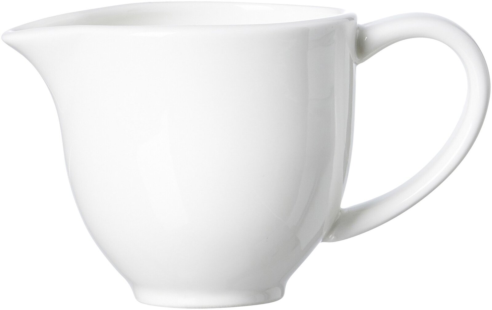 Weißes Milchkännchen Skagen 180ml, seitliche Ansicht