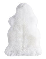 Weißes Schaffell aus der Zurbrüggen Schaffell-Serie, Draufsicht