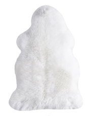 Weißes Schaffell aus der Zurbrüggen Schaffell-Serie, Draufsicht