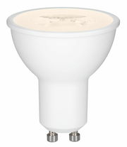 LED Leuchtmittel mit GU10-Sockel, seitliche Perspektive