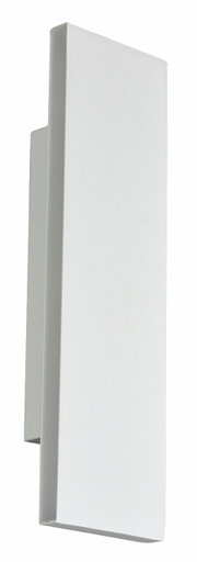 Moderne witte wandlamp Concha in zijaanzicht