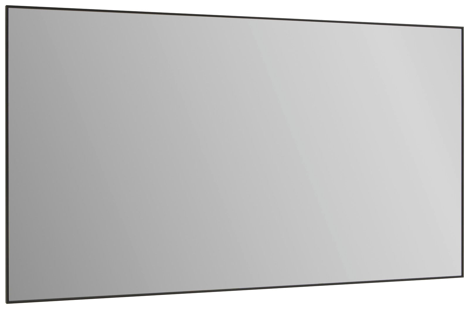 Großer rechteckiger XL-Spiegel in schräger Perspektive
