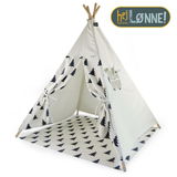 Tipi-Zelt mit Baum-Muster, Vorderansicht