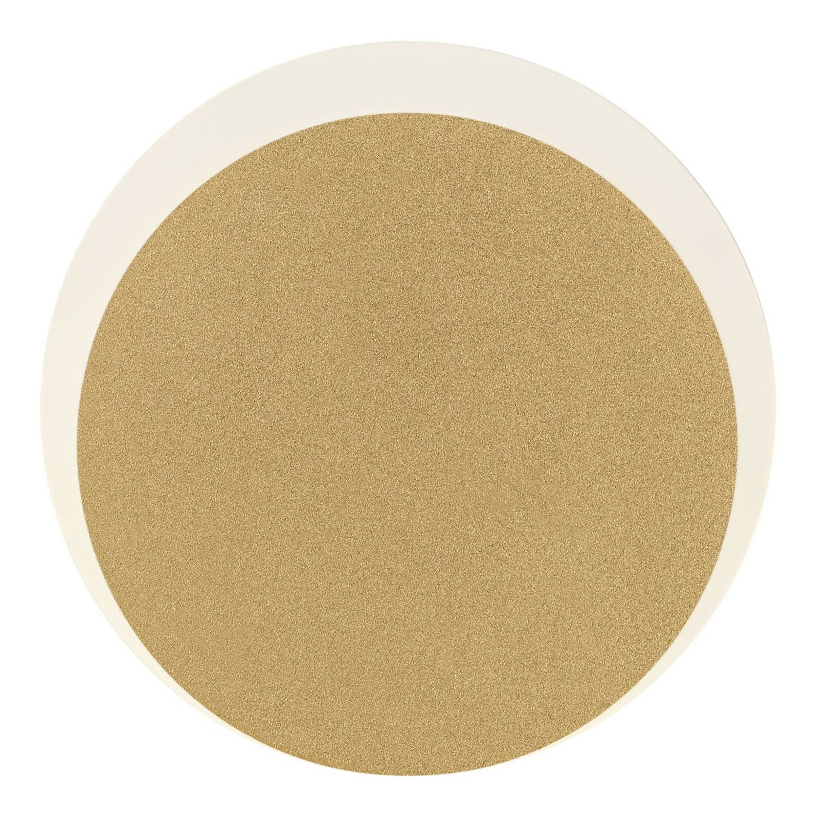 Runde, goldene Akku-Wandleuchte SUN-B aus der Vogelperspektive